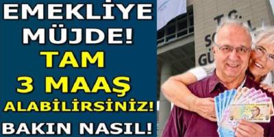 SGK'dan büyük müjde 3 maaş birden almak mümkün! SSK, Bağkur, Emekli Sandığı hiç fark etmeden herkesi ilgilendiriyor!