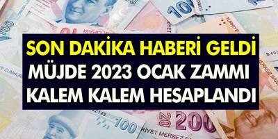 2023 Ocak zammıyla bu kadar olacak! Evde bakım parası 65 yaş aylığı, engelli aylığı, Yeni maaşlar Tek tek hesaplandı!