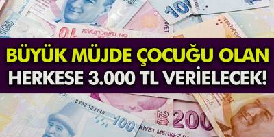 Milyonlarca kişiye aile Bakanı büyük müjdeyi duyurdu çocuğu olan herkese para veriliyor! Tam 300 bin TL ödeme yapılacak!