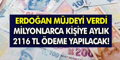 Ekonomik Sıkıntı Yaşayan Ailelere Cumhurbaşkanı Müjdeyi verdi! Milyonlarca kişiye aylık 2116 TL ödeme yapılacak!