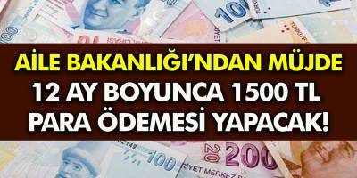 Aile ve Sosyal Hizmetler Bakanlığı'ndan büyük müjde geldi! 12 ay boyunca tam 1.500 TL nakit para hesaplara yatacak!