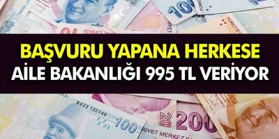 Aile Bakanlığı Başvuru yapan herkese 995 TL para! Başvurular resmen başladı PTT’den paranızı hemen alabilirsiniz!