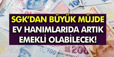 SGK'dan müjde artık ev hanımlarıda emekli olabilecek! En az 5.500 TL maaş bağlanacak! 4B Bağkur 1261 gün prim...