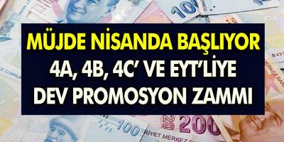 Nisanda başlıyor 4A, 4B, 4C’li ve EYT'liye En yüksek promosyonu O banka ödeyecek! Müjde 25 bin TL promosyon geliyor!