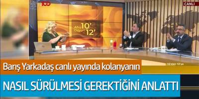 Barış Yarkadaş canlı yayında kolanyanın nasıl sürülmesi gerektiğini anlattı