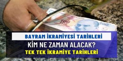 Bayram ikramiyelerinin yatacağı tarihler belli oldu! Kime ne zaman yatacak Tek tek herkesin alacağı gün açıklandı!