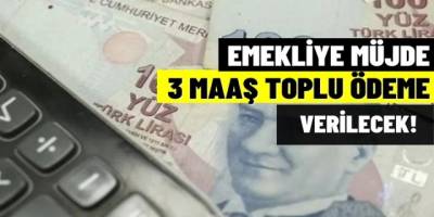 Milyonlarca Emekliye 3 maaş ödeme yapılacak! SSK BAĞ-KUR 4A 4B 4C emeklisi başvuru yaparak karşılıksız alacak!