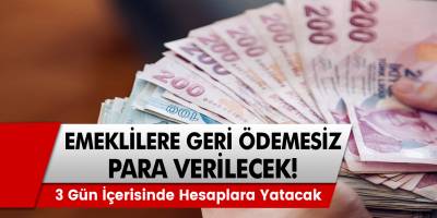 SSK BAĞ-KUR emeklilerine müjde! Emeklilere karşılıksız 7.650 lira veriliyor! 3 gün içerisinde hesaplara yatırılıyor: