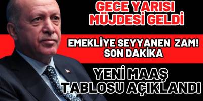 Gece Yarısı Müjdeli Haber: Memur ve Emeklilere Seyyanen Zamda Son Dakika Gelişmeleri! Memur ve Emeklilere Seyyanen zam!