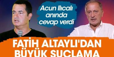 Medya Sektöründe Gergin Anlar: Acun Ilıcalı, Fatih Altaylı'nın Suçlamalarını Reddetti: İşte Olayın Perde Arkası...
