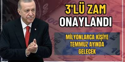 3'lü Zam Kararı Geldi: Temmuz'da Memur, Emekli ve Asgari Ücretliye Ne Kadar Zam Yapılacak? Detaylar Haberimizde!