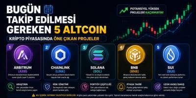 Bugün Takip Edilmesi Gereken 5 Altcoin | Kripto Piyasasında Öne Çıkan Projeler