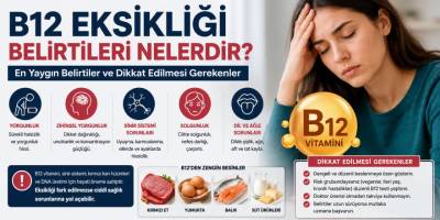 B12 Eksikliği Belirtileri Nelerdir? En Yaygın Belirtiler ve Dikkat Edilmesi Gerekenler