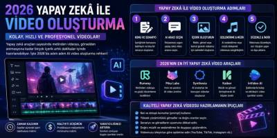 2026 Yapay Zekâ ile Video Oluşturma Nasıl Yapılır? Kaliteli Yapay Zekâ Videosu Hazırlamanın İpuçları...