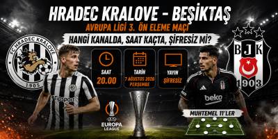 Hradec Kralove - Beşiktaş Maçı Hangi Kanalda, Saat Kaçta, Şifresiz Mi? Avrupa Ligi 3. Ön Eleme Maçı Muhtemel 11'ler... Hradec Kralove-Beşiktaş Maçı Şifresiz, HD Canlı Yayın
