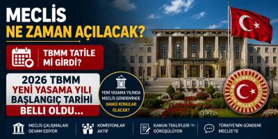 Meclis ne zaman açılacak? TBMM tatile mi girdi? 2026 TBMM yeni yasama yılı başlangıç tarihi belli oldu...
