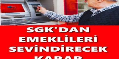 SGK'dan  milyonlarca emekliyi sevindirecek güzel haber!