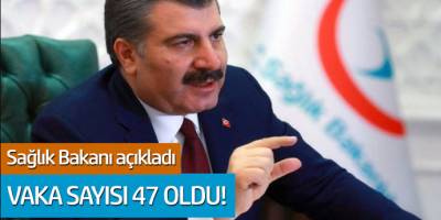 Sağlık Bakanı Açıkladı: Vaka Sayısı 47 Oldu