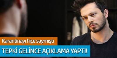 Murat Boz karantinayı hiçe saymıştı... Tepki gelince açıklama yaptı!