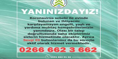 Dursunbey Belediyesi koronavirüs sebebi ile evinden çıkmayanlara belediye destek olacak