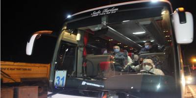 Avrupa’dan Türkiye’ye dönen 164 kişi Kocaeli’ye getirildi