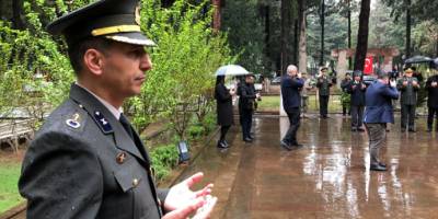 18 Mart Şehitleri Anma Gününde sade bir tören