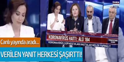 Canlı yayında aradı... Verilen yanıt herkesi şaşırttı!