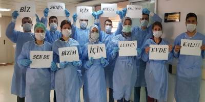 Diyarbakır DÜ’de görevli sağlık çalışanlarından vatandaşlara anlamlı çağrı