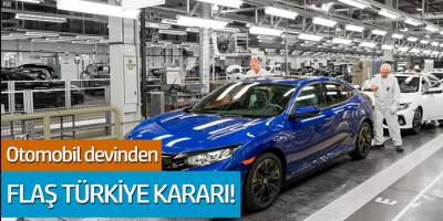 Otomobil Devi Honda'dan Flaş Türkiye Kararı!