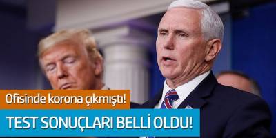 ABD Başkan Yardımcısı Mike Pence'in ofisinde korona çıkmıştı! Test sonuçları belli oldu...