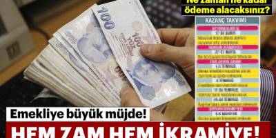 Emekliye büyük müjde! Hem zam hem ikramiye