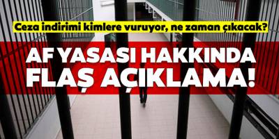 Af Yasasında Son Durum! Ceza indiriminden kimler faydalanacak, ne zaman çıkacak