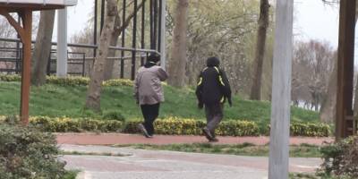 Yasağa rağmen Avcılar Sahili'nde sabah koşuları