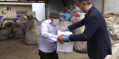 Koronavirüs salgını nedeniyle AGED'den sokak toplayıcılarına destek