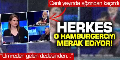 Canlı yayında ağzından kaçırdı! Herkes o hamburgerciyi merak ediyor...
