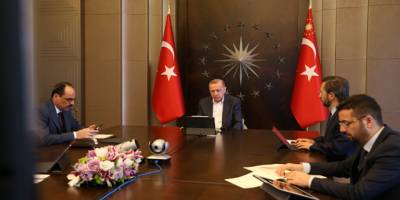 Erdoğan, MİT Başkanı Fidan ile video konferansta görüştü