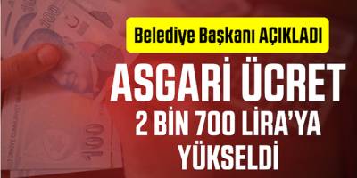 Müjde Asgari Ücretli Çalışanlara  2 Bin 700 TL Oldu!