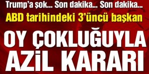 ABD Başkanı Donald Trump'a Şok! Oy Çokluğuyla Kabul Edildi