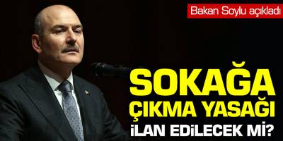 Bakan Soylu açıkladı: Sokağa çıkma yasağı ilan edilecek mi?