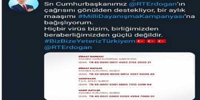 Cumhurbaşkanı'nın çağrısına Zonguldak Belediye Başkanı Alan'dan destek