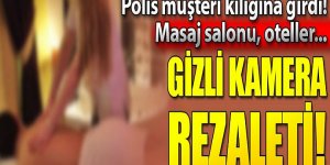 Gizli kamera rezaleti! Polis müşteri kılığına girip...