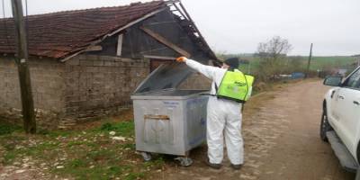 Körfez Belediyesi'nde köyler de dezenfekte ediliyor