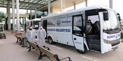 Bursa Mudanya Belediyesi’nden sağlık çalışanlarına servis hizmeti