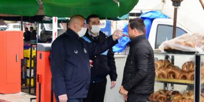 Manisa Valiliği korona virüs tedbirleri için pazar alanlarındaki önlemler artırıldı