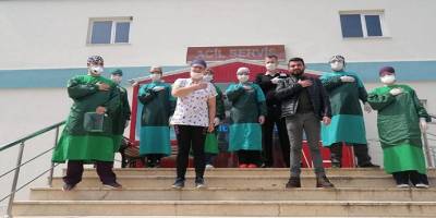 Bilecik Osmaneli'de hayıseverden sağlık çalışanlarına yemek ikramı