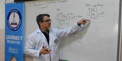 Gaziantep’in Şahinbey ilçesinde öğrencilere uzaktan eğitim