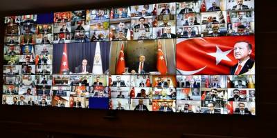 Cumhurbaşkanı ve AK Parti İl Başkanları ile video konferans yapıldı