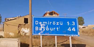 Bayburt’un Gökçedere- Köse kara yolu ulaşıma kapatıldı