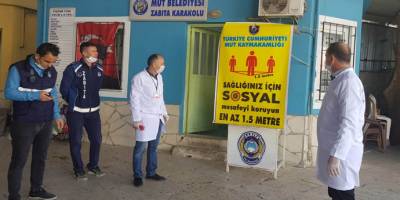 Mersin’in Mut ilçesinde virüs tedbirleri sıkılaştırıldı