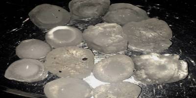 Araban ilçesinde şiddetli dolu yağışı